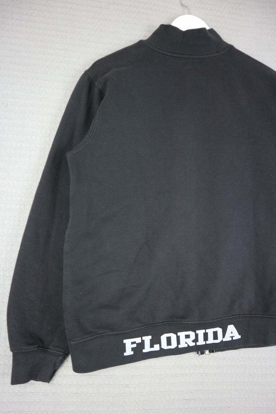 Miami Beach Florida Track Zip Up Jacket Cotton Mens Medium Y2K - Picture 5 of 7
